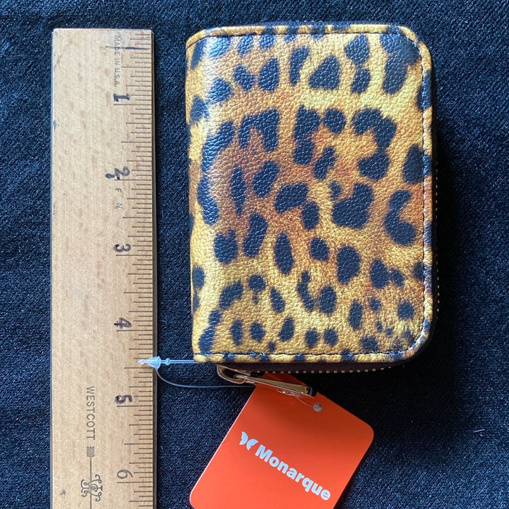 Leopard Print Zip Wallet